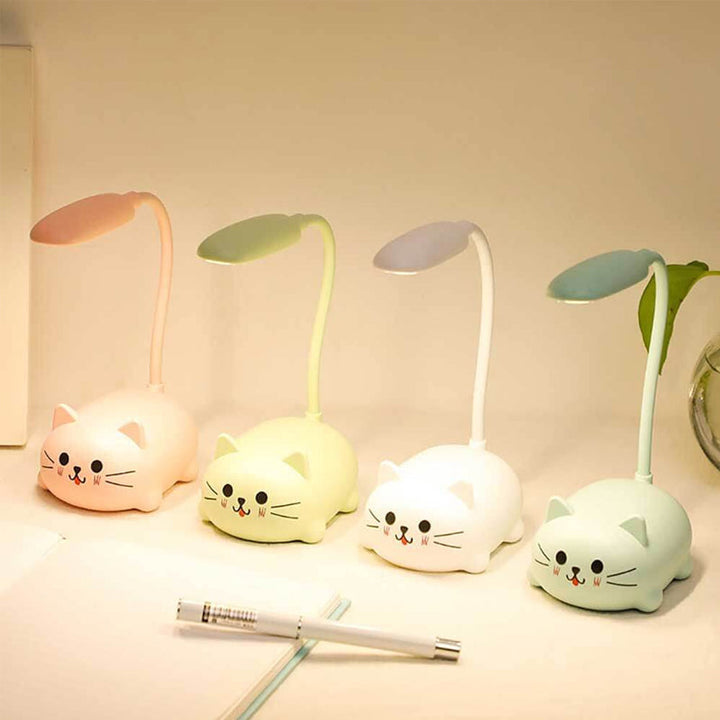 Cartoon Cat LED Skrivebordlampe | Luvikno