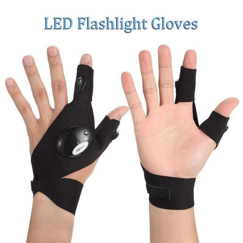 Luvikno | LED-hansker med vanntette lys