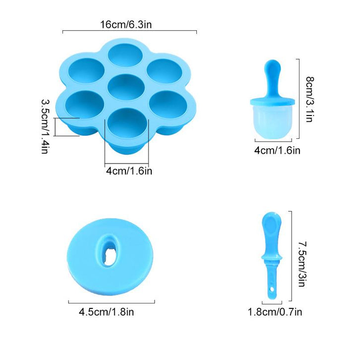 Mini silikon iskrem mold sett | Luvikno