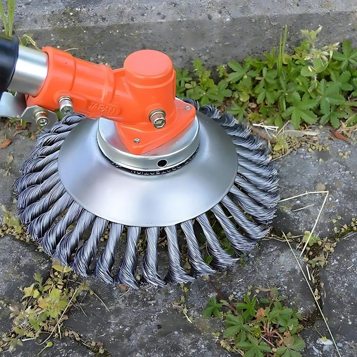 GrassCut TurboHead – Universal 6-Blade Ugressbørste for Kantklippere | Luvikno