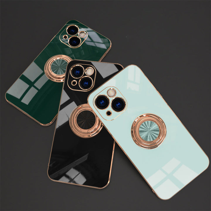 Plateret iPhone-deksel med ring | Luvikno