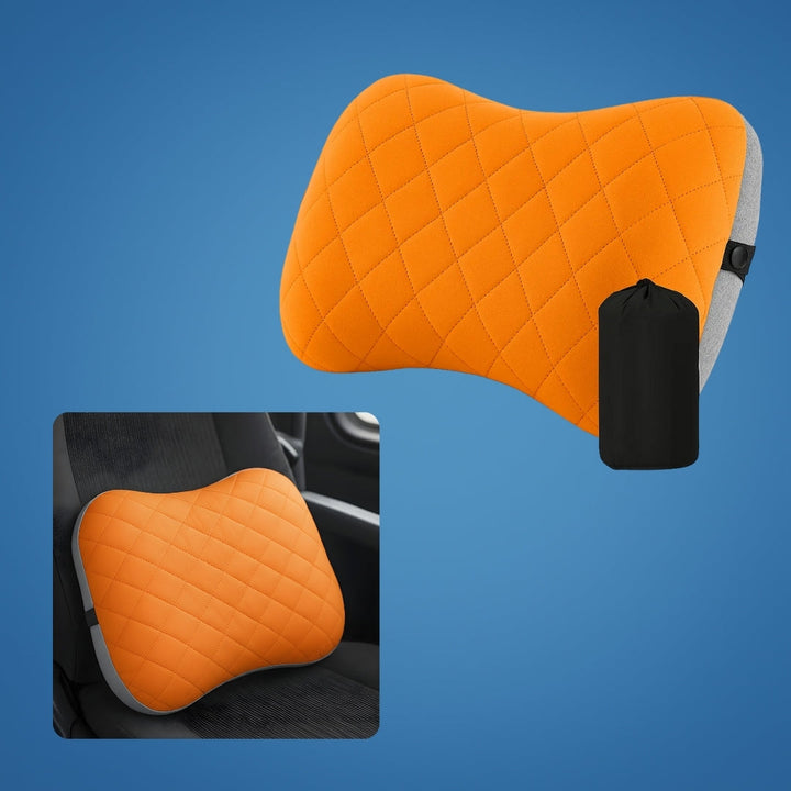 Ergonomisk nakke støtte – Oppblåsbar og lett – Lindrer nakkesmerter – Kompakt for fly og tog Luvikno