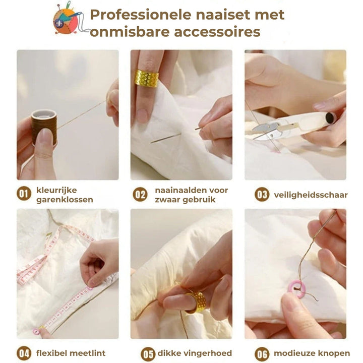Magnetisk sysett med dobbel-lags boks | Luvikno