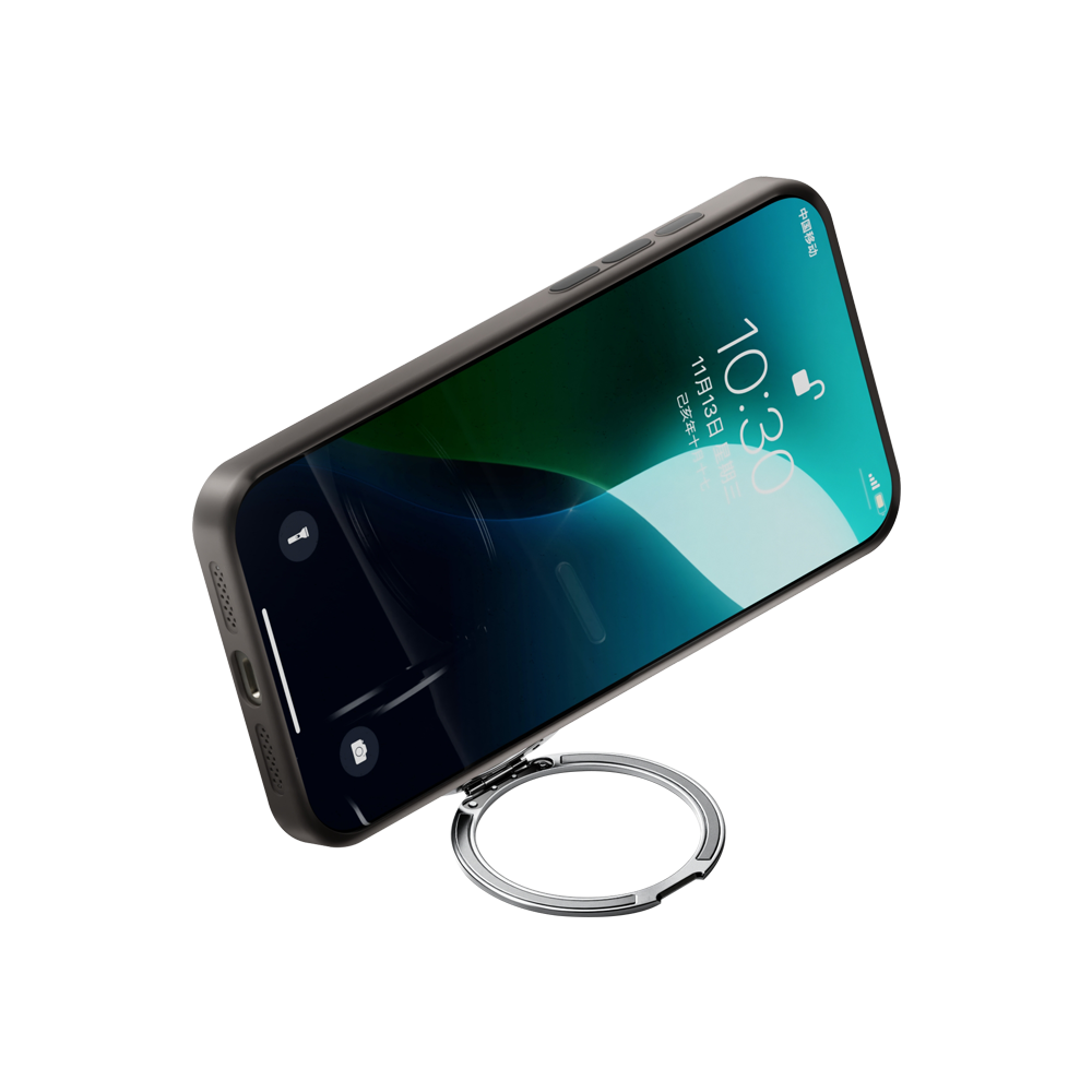 Luvikno | LuxuraGrip Tri-Fold MagSafe Stativ | Elegant 3-i-1 telefonring, stativ og grep for ultimate bekvemmelighet