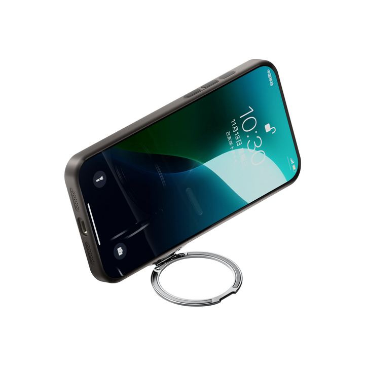 Luvikno | LuxuraGrip Tri-Fold MagSafe Stativ | Elegant 3-i-1 telefonring, stativ og grep for ultimate bekvemmelighet