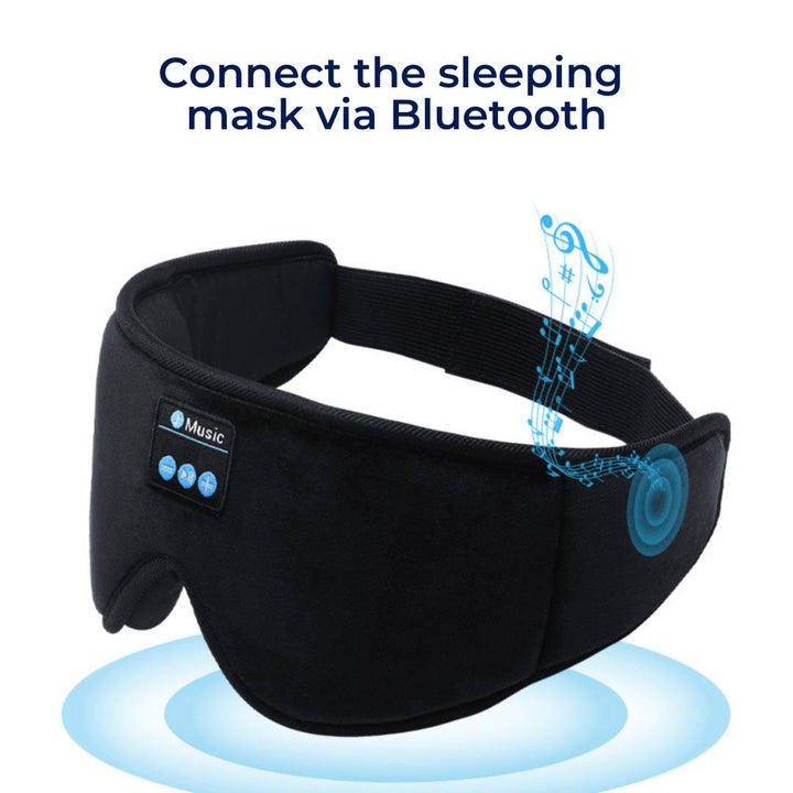 DreamSounds Bluetooth Søvnmaske med innebygde hodetelefoner | for reise - meditasjon - lyse blokkering komfort Luvikno