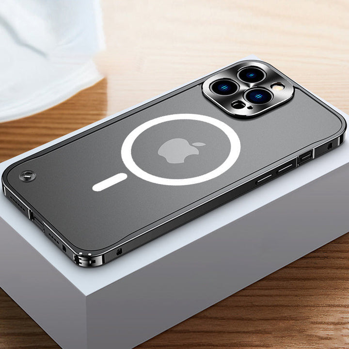 Magnetisk deksel for iPhone med metallramme | Luvikno