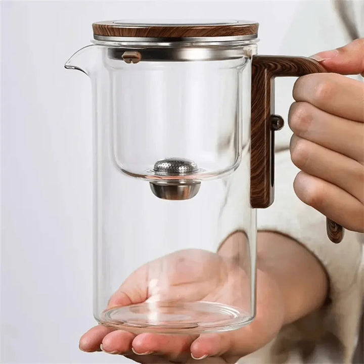 ClearBrew – Elegant Gjennomsiktig Tekanne for Kaffe & Te Luvikno