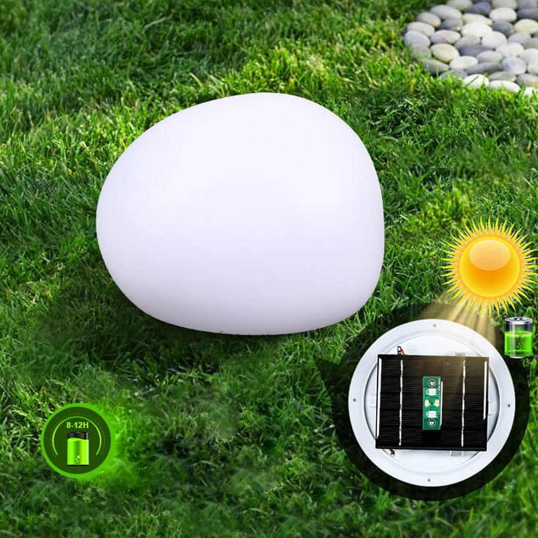 Solar vanntett PE sfærisk LED utendørs dekorativ plenlampe | Luvikno