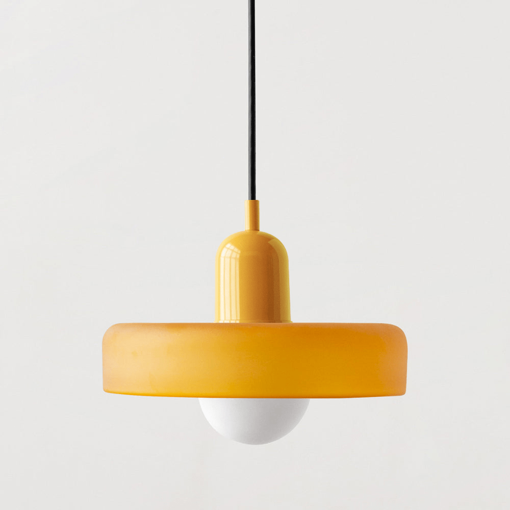 Luvikno | Bauhaus Farget Glasspendellampe for Moderne Interiører