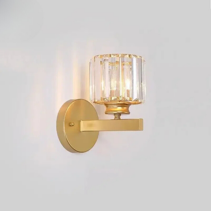 CrystalLuxe - Elegant Krystall LED Veggbelysning Luvikno