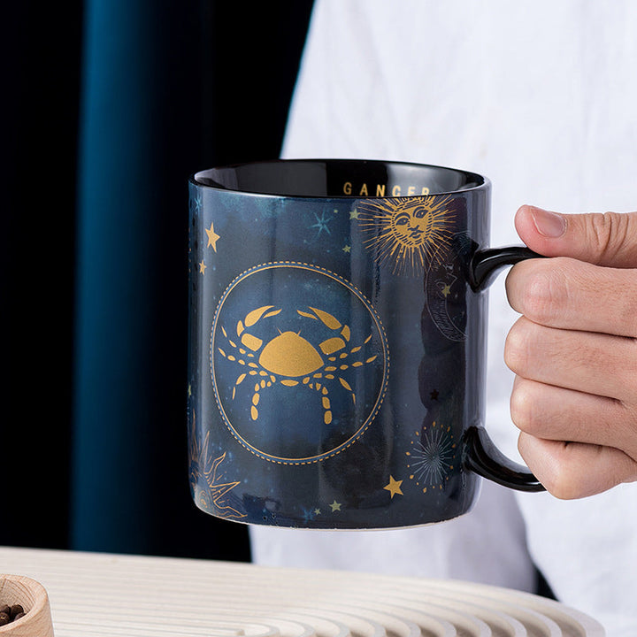 12 Konstellasjoner Krus Kobalt Blå Keramikk Kaffe Krus | Luvikno
