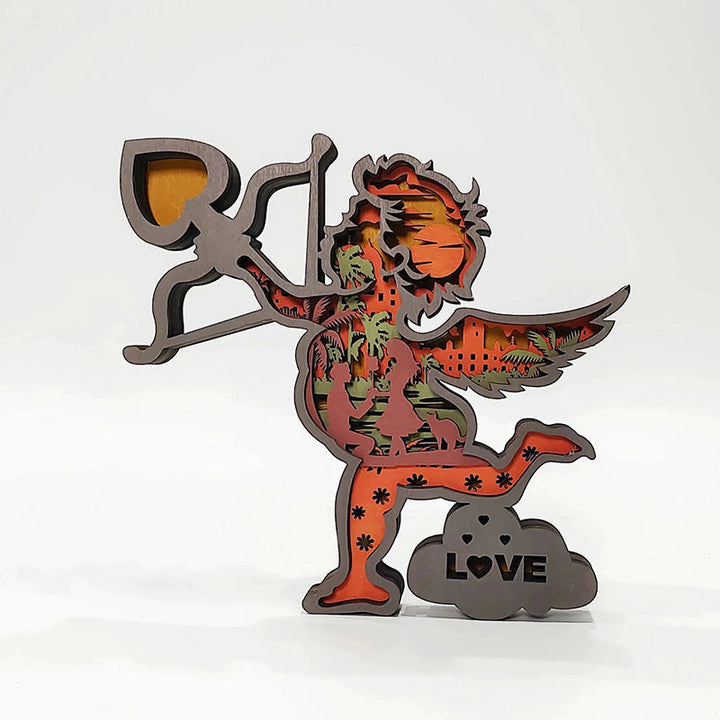 Valentinsdag 3D Treutskjæringer Ornamenter | Luvikno