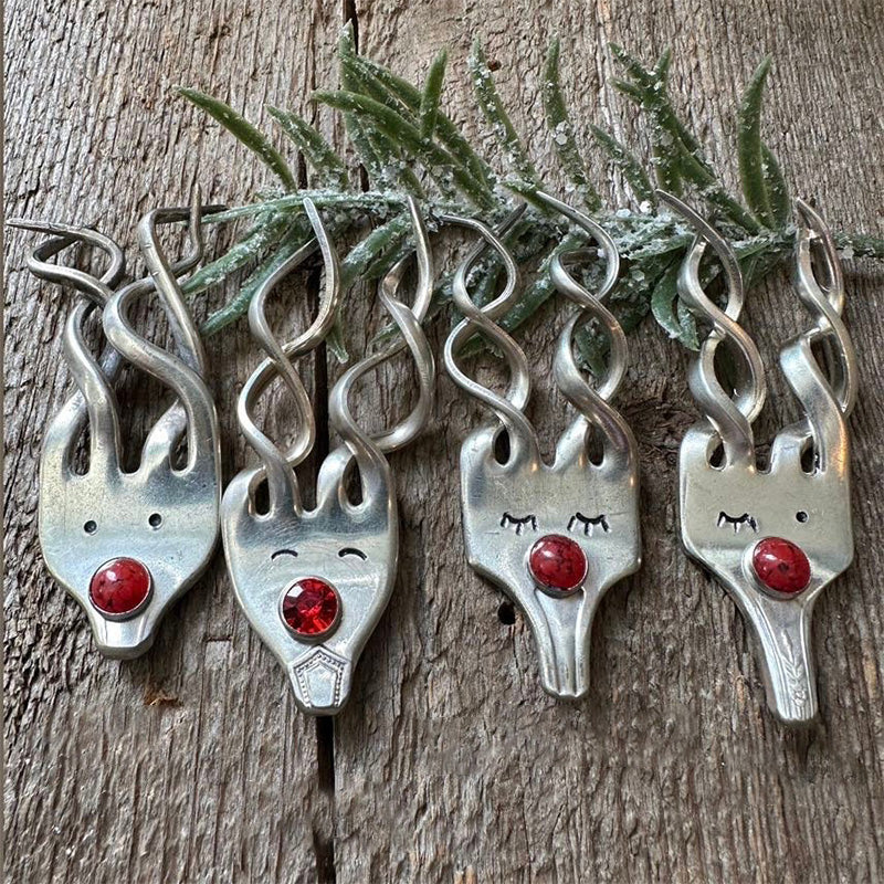 Morsom Gaffel Reinsdyr Ornament | Luvikno