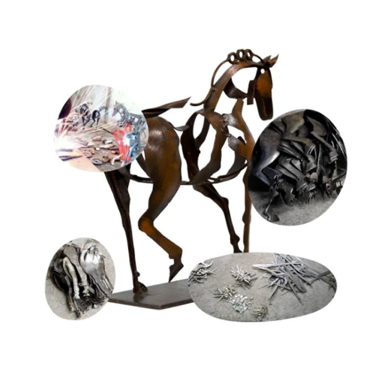 Hollow Metal Horse Ornament | Luvikno