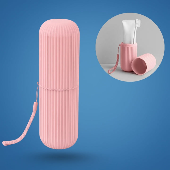 Munnskyllingskopp inkludert – Kompakt støvbestandig design – Hygienisk munnhygiene for reiser og ferier Luvikno