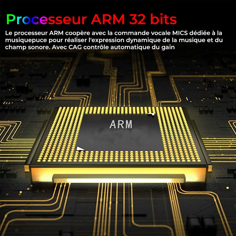 Lydaktivert RGB lyslist trådløs | Luvikno