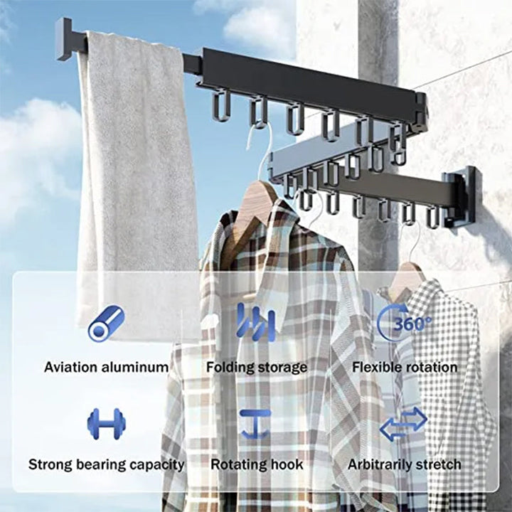 Aluminiumlegering Foldsirkelkrok Tørkestativ | Luvikno