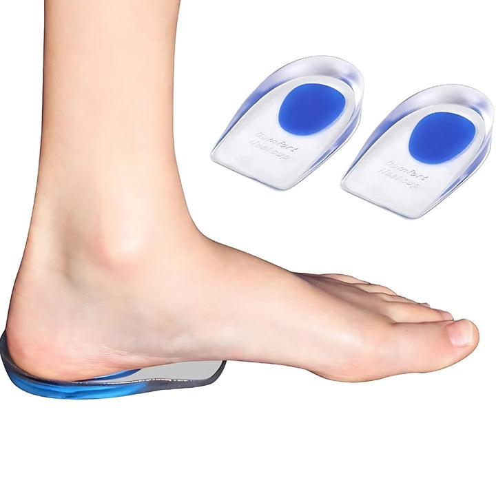 ComfortStep Plantar Heel Cups Gel Pads | Forbedret Demping - for Hæl Smerter Lindring og Fott Problemer Luvikno