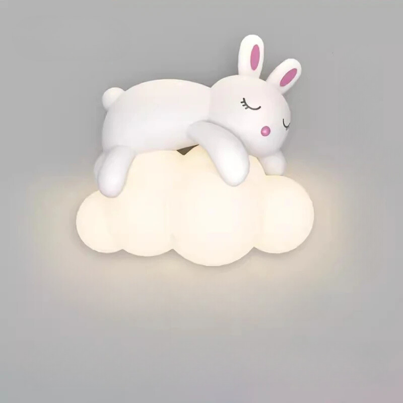 PandaGlow Lampe - Søt LED Vegglampe for Barn Luvikno