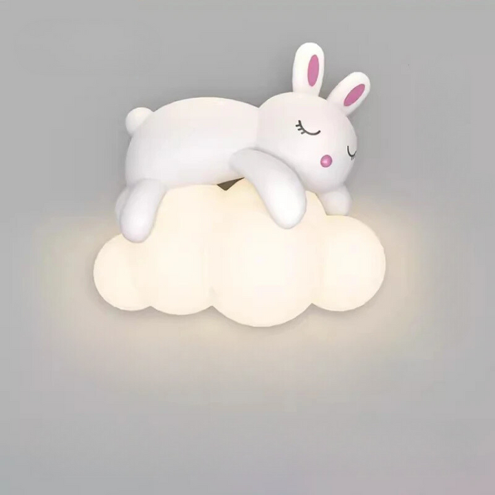PandaGlow Lampe - Søt LED Vegglampe for Barn Luvikno
