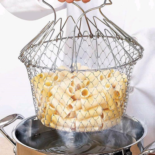 Rustfritt Stål Uttrekkbar Siling Koke Kurv | Luvikno