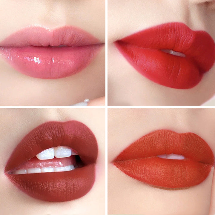 Lipstick Set Velvet Matte med Glamour Kjede Håndveske | luvikno