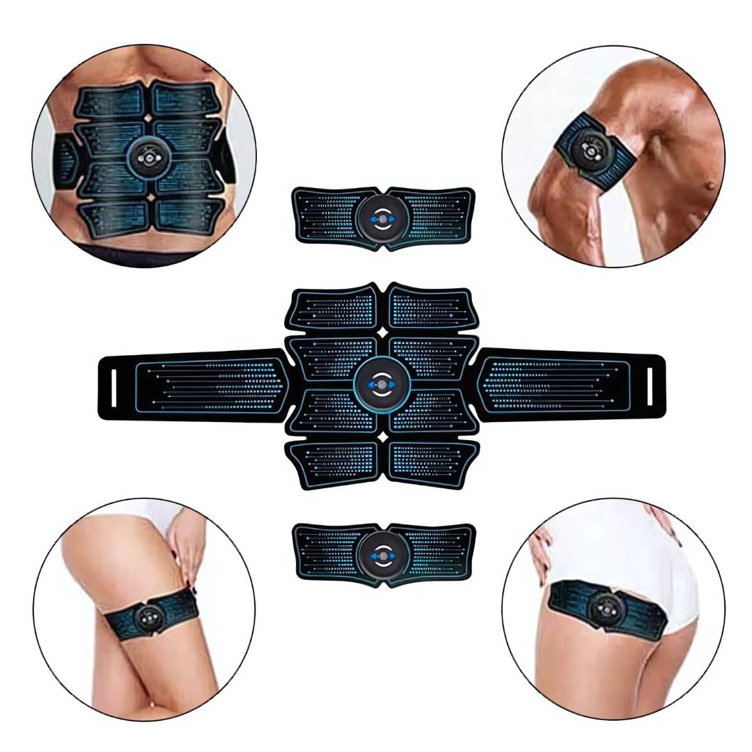 CorePulse Abdomenal Elektrisk Muskelstimulator | Belte for Muskeltoning - Magefettapning - Post-treningsgjenoppretting og Smertelindring Luvikno