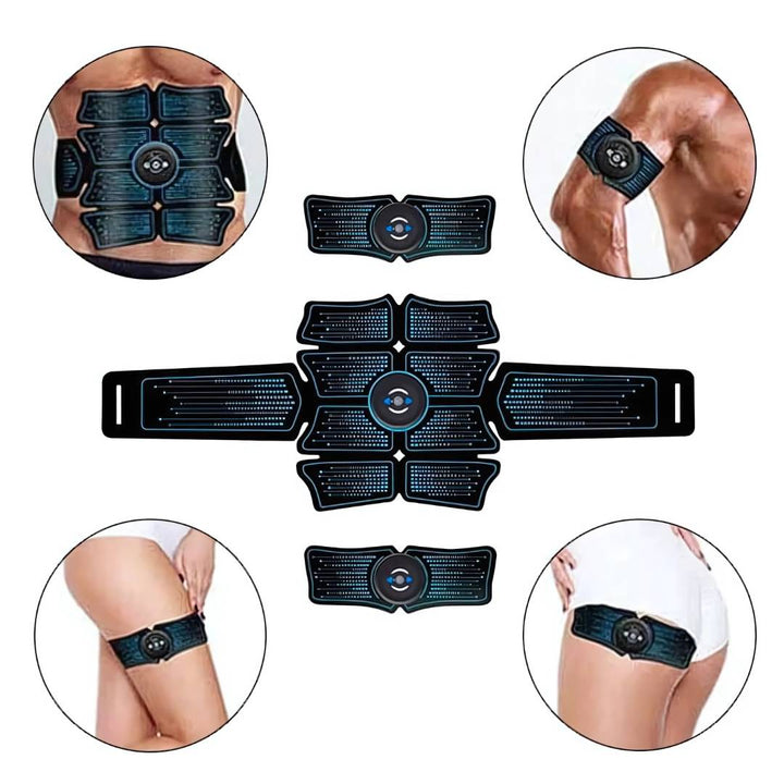 CorePulse Abdomenal Elektrisk Muskelstimulator | Belte for Muskeltoning - Magefettapning - Post-treningsgjenoppretting og Smertelindring Luvikno
