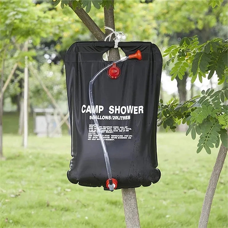 Portabel solvarmet campingdusjpose | Luvikno