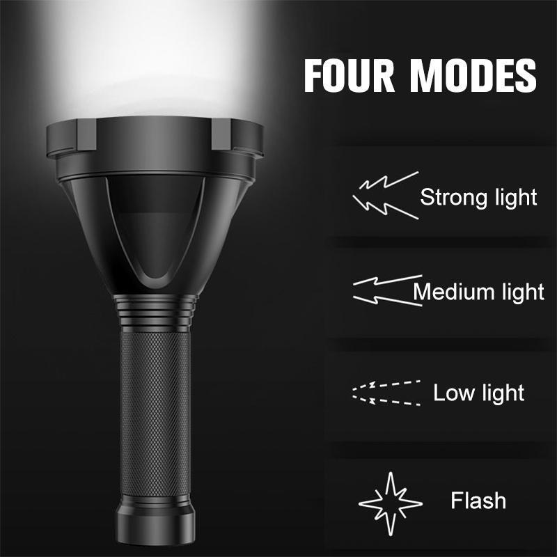 Luvikno | 30000-5000 Lumen høyytelses LED vanntett lommelykt