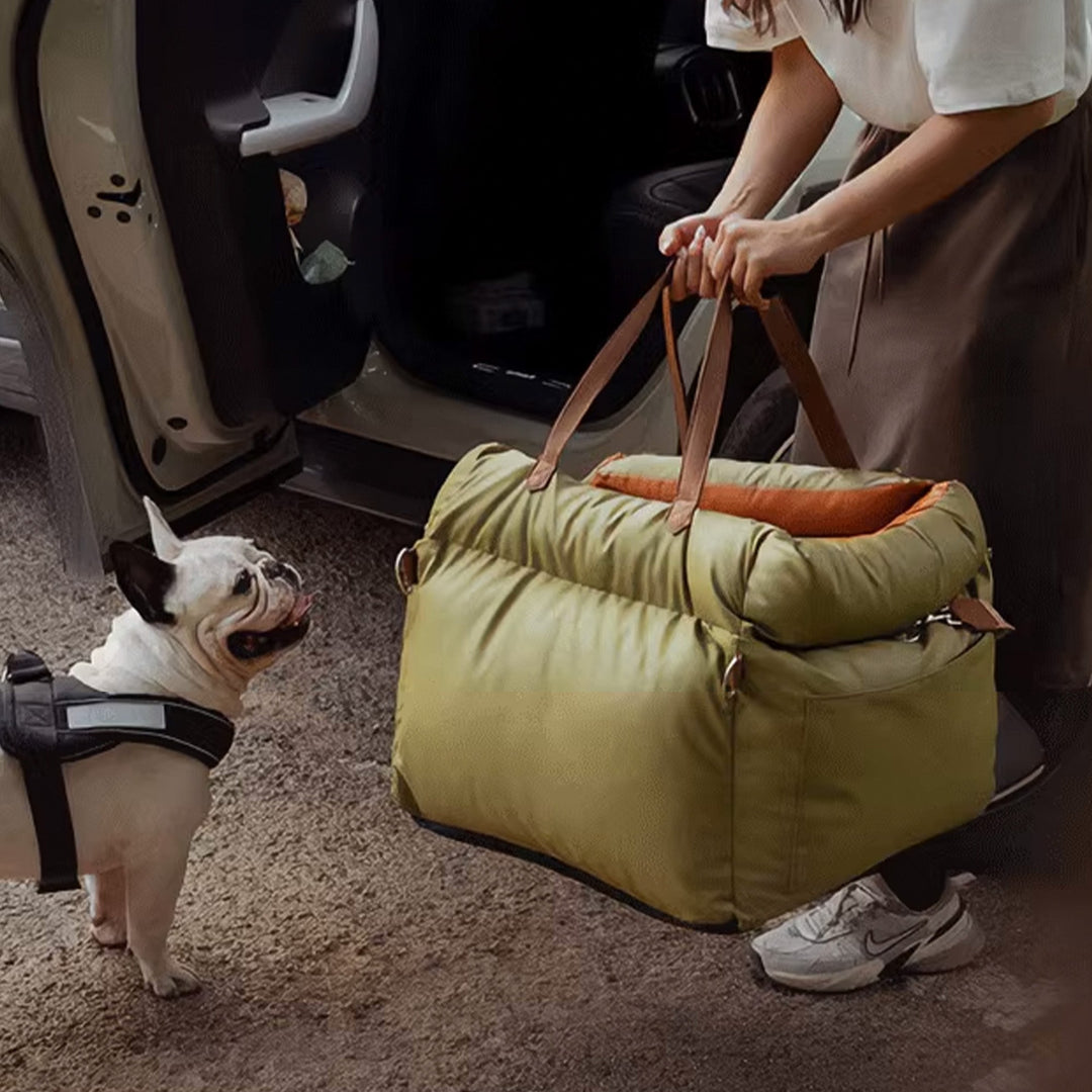 Faux lær hundeheve seng – Stilfull, sikker og komfortabel | Luvikno