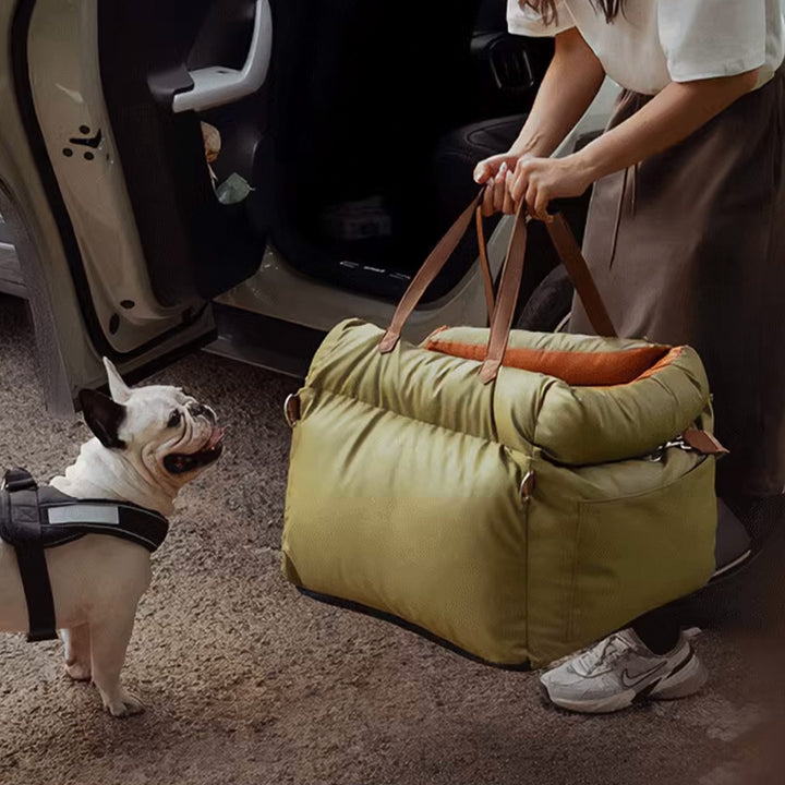 Faux lær hundeheve seng – Stilfull, sikker og komfortabel | Luvikno