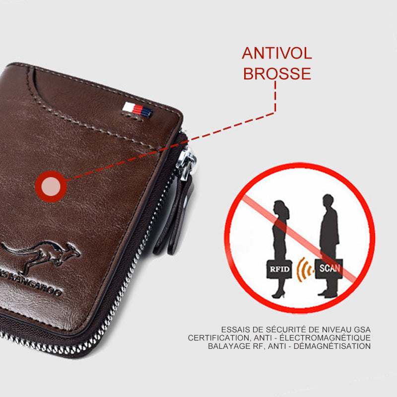 RFID-blokkerende lommebok for menn | Luvikno