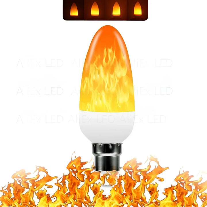 Luvikno | Flammeeffektlampe – 9W LED-lampe med realistisk flammeglød