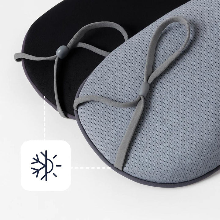 Dual-Temperature Varm og Kald Sider – Full-dekning Blackout Design – For Reisende og Lys-sensitive Sover Luvikno