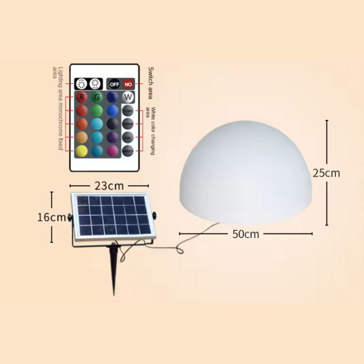 Solar Dome Light Luvikno