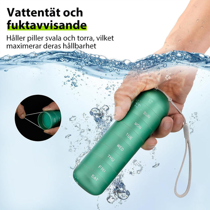 Luvikno | 7-dagers bærbar pilleboks for reise