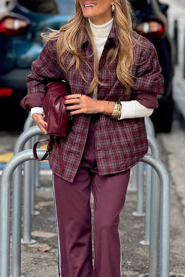 Luvik | Tarkista Yläosa Lämmin Takki