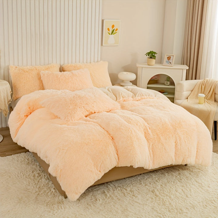 Luvikno | Ultra Soft Plush Duvet Cover Set with Zipper - Luksus & Komfort