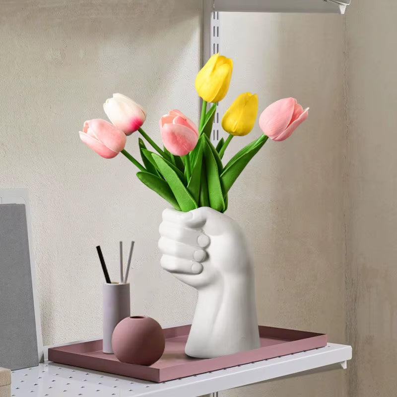 Kunstnerisk Håndbevegelse Keramikk BordLuviknoomst Vase | Luvikno