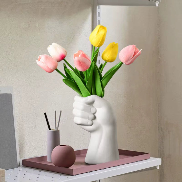 Kunstnerisk Håndbevegelse Keramikk BordLuviknoomst Vase | Luvikno