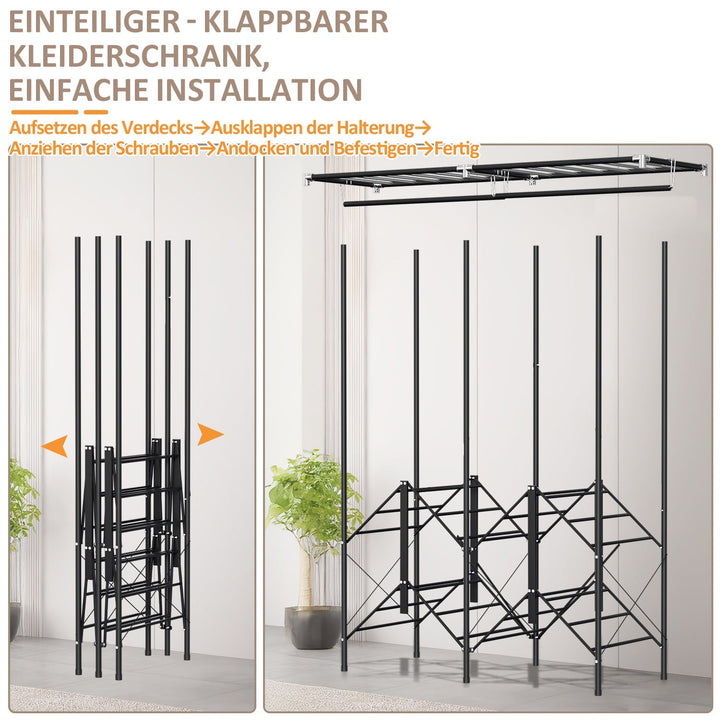 Foldbar garderobe soveromskap | Luvikno