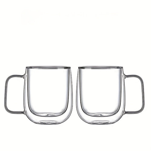 Luvikno | ThermoSip Dobbeltveggs Glasskrus – Borosilikatglass, Varmebestandig & Elegant