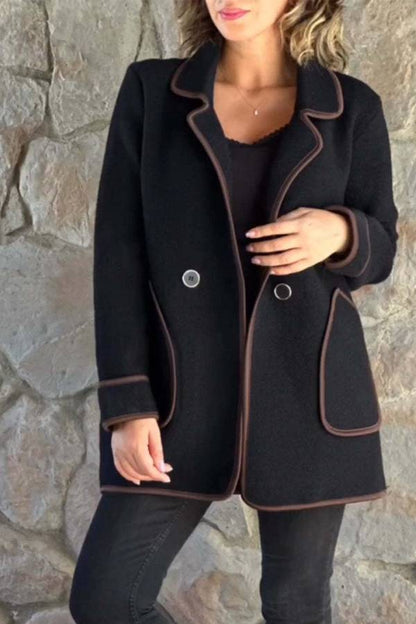 Luvik | Puku-kaulukset kaksipuoleinen villatakki