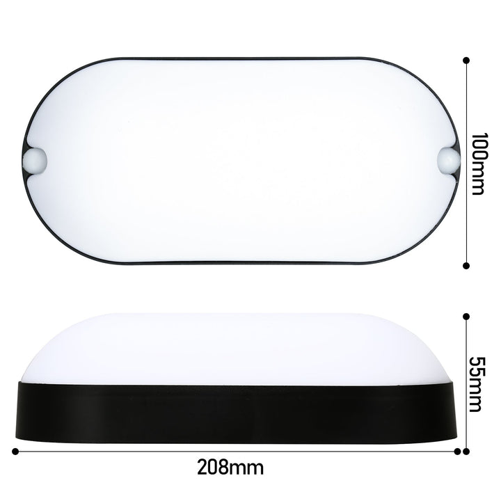 15W LED Fuktbestandig Lys IP54 2 Stykker | Luvikno