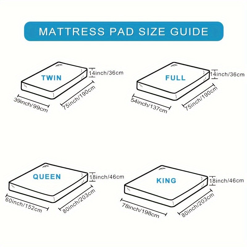 Ultimate Cooling Mattress Pad – Premium Quilted Pillow Top, Luxuriously Fluffy and Ultra-Breathable with Secure 14-18 Deep Pocket Cover – Enhanced Sleep Comfort, 1pc | Luvikno