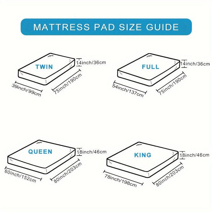 Ultimate Cooling Mattress Pad – Premium Quilted Pillow Top, Luxuriously Fluffy and Ultra-Breathable with Secure 14-18 Deep Pocket Cover – Enhanced Sleep Comfort, 1pc | Luvikno