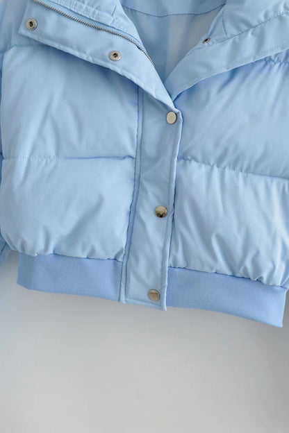 Luvik | Väri Shala-kaulus Lyhyempi Puffer-takki