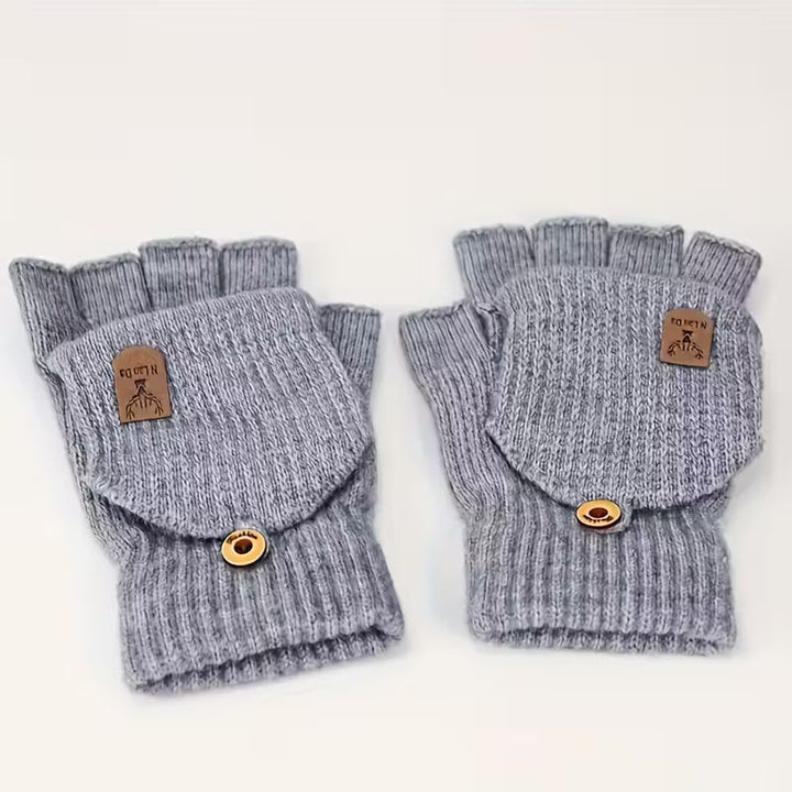 Luvikno | Menns WinterPro Fingerless Hansker – Tykk, Varm og Behagelig